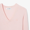 Áo Phông Lacoste nữ Chính hãng - Seamless Knit V Neck Sweater - Màu Hồng | JapanSport AF3964-51-ADY
