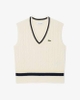 Áo Phông Lacoste nữ Chính hãng - Cable Knit Wool Sweater Vest - Màu Be | JapanSport AF4005-51-XFJ