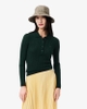 Áo Polo Lacoste nữ Chính hãng - Wool Jersey Polo Collar Sweater - Màu Xanh | JapanSport AF4006-51-YZP