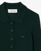 Áo Polo Lacoste nữ Chính hãng - Wool Jersey Polo Collar Sweater - Màu Xanh | JapanSport AF4006-51-YZP