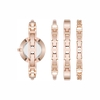Set Đồng hồ Anne Klein Nữ Chính hãng - Bangle Watch and Bracelet Set - AK/5142BHST - Màu vàng hồng | JapanSport