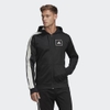 Áo Khoác Adidas Chính Hãng - 3-STRIPES PIQUÉ HOODIE - Đen | JapanSport FL3607