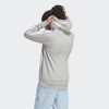 Áo Adidas Nam Chính Hãng - Essentials French Terry 3 Stripes Full Zip Hoodie - Xám | JapanSport IC9833