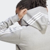 Áo Adidas Nam Chính Hãng - Essentials French Terry 3 Stripes Full Zip Hoodie - Xám | JapanSport IC9833
