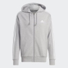 Áo Adidas Nam Chính Hãng - Essentials French Terry 3 Stripes Full Zip Hoodie - Xám | JapanSport IC9833