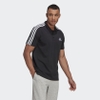 Áo polo Adidas Chính hãng - 3-Tripes piqué AEROREADY Essentials - Đen | JapanSport GK9097