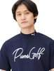 Áo Polo Golf Puma Chính Hãng - Golf Stretch Kanoko PG Logo Mock Neck - Màu đen | JapanSport 627609-02