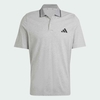 Áo Polo Adidas Nam Chính Hãng - Piqué Small Logo Essentials Polo Shirt - Màu Xám | JapanSport JE9022