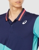 Áo Asics Chính hãng - Sleeve Polo Shirt - Xanh | JapanSport 2041A086_408