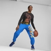 Áo Puma Nam Chính Hãng - Men's Basketball Wear Blue Print Graphic Long Sleeve T-Shirt - Đen | JapanSport 622102-01