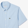 Áo Polo Lacoste Chính hãng - Gingham Fit Short-Sleeve Shirt - Màu Xanh | JapanSport CH5622-51-F6Z