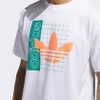 Áo Thun Adidas Chính Hãng - Grid Trefoil Tee - Trắng | JapanSport FM1560