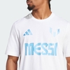Áo Phông Adidas Chính Hãng - Graphic T-shirt featuring Messi's - Màu Trắng | JapanSport JJ1418