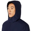 Áo Khoác Asics Chính Hãng - Asics Hex Graphic Padded Windbreaker Hoodie - Navy | JapanSport 2031E238-402