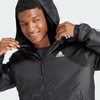 Áo Khoác Adidas Chính Hãng - Essentials 3-Stripes Insulated Hooded Jacket - Màu Đen | JapanSport IN7194