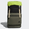 Balo Adidas Chính Hãng - BA LÔ NẮP ĐẬY HAI LỚP - Black/Green - GE5784