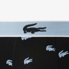 Quần Boxer Lacoste Chính hãng - 3-Pack Crocodile Print - Màu Đen/Xám/Trắng | JapanSport 5H5152-51-SHQ