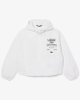 Áo Khoác Lacoste Chính hãng - Women's Cropped Zip-Up Hooded Jacket - Màu Trắng | JapanSport BF9824-51-001