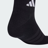 Set Tất Adidas Chính Hãng - BỘ 3 ĐÔI TẤT CỔ CHÂN THỂ THAO CÓ ĐỆM - Màu Đen | JapanSport KC9633