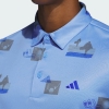 Áo Polo Adidas Nam Chính Hãng - Allover-Print Golf Polo Shirt - Màu Xanh | JapanSport HR8000