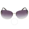 Kính Calvin Klein Chính hãng - Grey Gradient Square Ladies Sunglasses - 65mm | JapanSport R353S-(033)