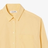 Áo Sơ mi Nữ Lacoste Chính hãng - Oversized Cotton Button Down - Màu Vàng | JapanSport CF0215-51-361