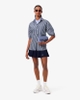 Áo Sơ Mi Lacoste Chính Hãng - Oversized Cotton Poplin Shirt - Màu Navy | JapanSport CF0215-51-6GI