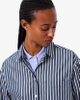 Áo Sơ Mi Lacoste Chính Hãng - Oversized Cotton Poplin Shirt - Màu Navy | JapanSport CF0215-51-6GI