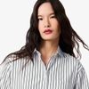Áo Sơ Mi Lacoste Chính Hãng - Áo Sơ Mi Dáng Rộng Chất Liệu Cotton Poplin - Màu Trắng | JapanSport CF0215-51-8I4