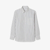 Áo Sơ Mi Lacoste Chính Hãng - Áo Sơ Mi Dáng Rộng Chất Liệu Cotton Poplin - Màu Trắng | JapanSport CF0215-51-8I4