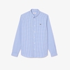 Áo Sơ Mi Lacoste Chính Hãng - Regular Fit Checked Cotton Shirt - Màu Xanh | JapanSport CH2932-51-F6Z