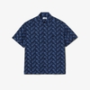 Áo Polo Lacoste Chính hãng - Short Sleeve Vintage Print Shirt - Màu Navy | JapanSport CH5793-51-F65