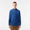 Áo Sơ Mi Lacoste Chính Hãng - Regular Fit Denim Shirt - Màu Navy | JapanSport CH0197-51-QJH