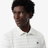 Áo Polo Golf Lacoste Nam Chính hãng - Regular Fit UV Protect Golf - Màu White / Green  | JapanSport DH5175-51-8IG