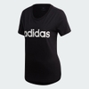 Áo Phông Adidas Nữ Chính Hãng - ESSENTIALS LINEAR - Đen | JapanSport DP2361