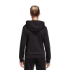 Áo Khoác Adidas Chính Hãng - ESSENTIALS 3-STRIPES FLEECE HOODIE - Đen | JapanSport DP2412