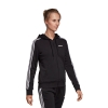 Áo Khoác Adidas Chính Hãng - ESSENTIALS 3-STRIPES FLEECE HOODIE - Đen | JapanSport DP2412