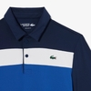 Áo Polo Gofl Lacoste Nam Chính hãng - Regular Fit Colorblock Golf  - Màu Navy Blue / Blue / White | JapanSport DH8954-51-8IQ