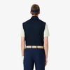 Áo Gile Lacoste Chính hãng - Half-Zip Layering Golf Vest - Màu Navy | JapanSport SH8957-51-166