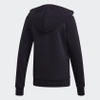 Áo Khoác Adidas Chính Hãng - ESSENTIALS 3-STRIPES FLEECE HOODIE - Đen | JapanSport DP2412