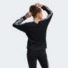 Áo Adidas Nữ Chính hãng - Essentials 3-Stripes Fleece Sweatshirt - Đen | JapanSport HZ5744