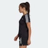 Áo Phông Adidas Nữ Chính Hãng - ESSENTIALS 3-STRIPES TEE - Đen | JapanSport DP2362