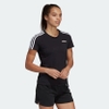 Áo Phông Adidas Nữ Chính Hãng - ESSENTIALS 3-STRIPES TEE - Đen | JapanSport DP2362