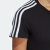 Áo Phông Adidas Nữ Chính Hãng - ESSENTIALS 3-STRIPES TEE - Đen | JapanSport DP2362