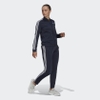 Bộ Thể Thao Adidas Nữ Chính Hãng - ESSENTIALS 3-STRIPES TRACK SUIT - Navy | JapanSport HM1914