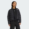 Áo Khoác Adidas Nữ Chính Hãng - Áo khoác lông vũ tổng hợp 3 sọc CLIMAWARM Essentials - Màu Đen | JapanSport JM8421