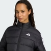 Áo Khoác Adidas Nữ Chính Hãng - Áo khoác lông vũ tổng hợp 3 sọc CLIMAWARM Essentials - Màu Đen | JapanSport JM8421