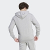 Áo Khoác Adidas Chính Hãng - Essentials Fleece 3-Stripes Full-Zip Hoodie - Xám | JapanSport IJ6479