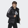 Áo Khoác Nữ Lông vũ Adidas Chính hãng - Essentials Midweight Down Hooded Jacket - Black | JapanSport GT9175