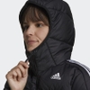 Áo Khoác Nữ Lông vũ Adidas Chính hãng - Essentials Midweight Down Hooded Jacket - Black | JapanSport GT9175